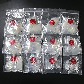 Acrylic False Fake Nails ( Pose-Almond Cristal) (500pc)